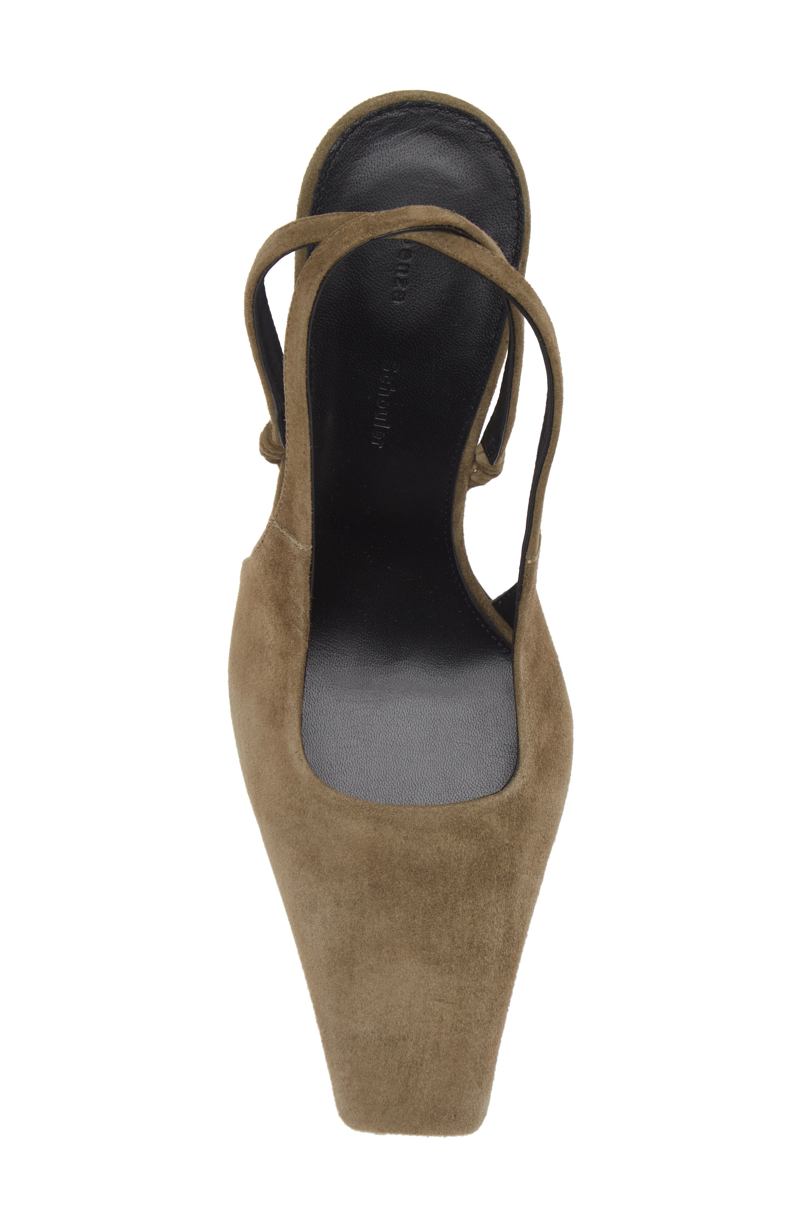 Proenza Schouler Trap Crossover Slingback Pump, Alternate, color, Moss