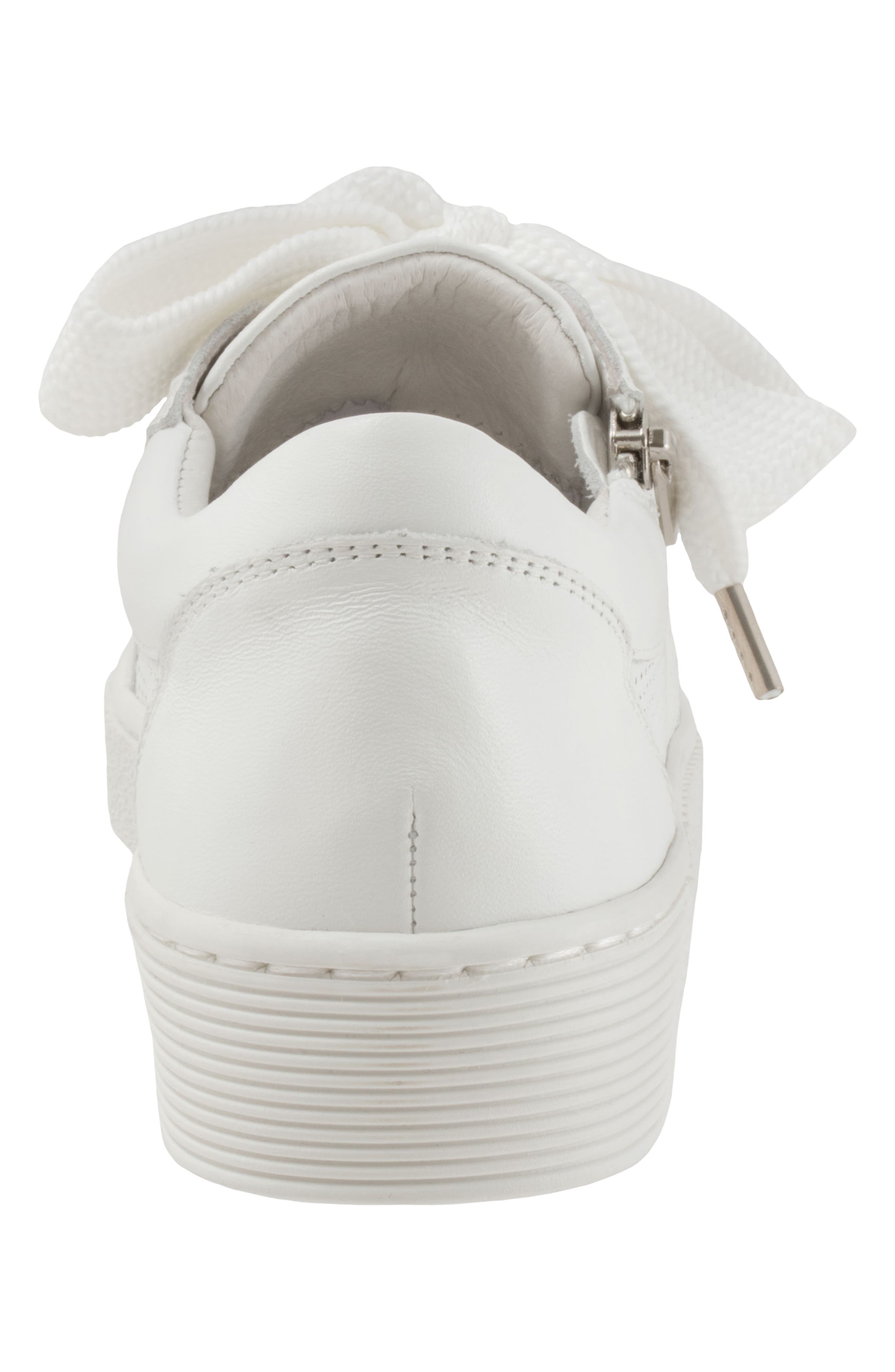EOS FOOTWEAR Jovi Perforated Leather Sneaker, Alternate, color, White
