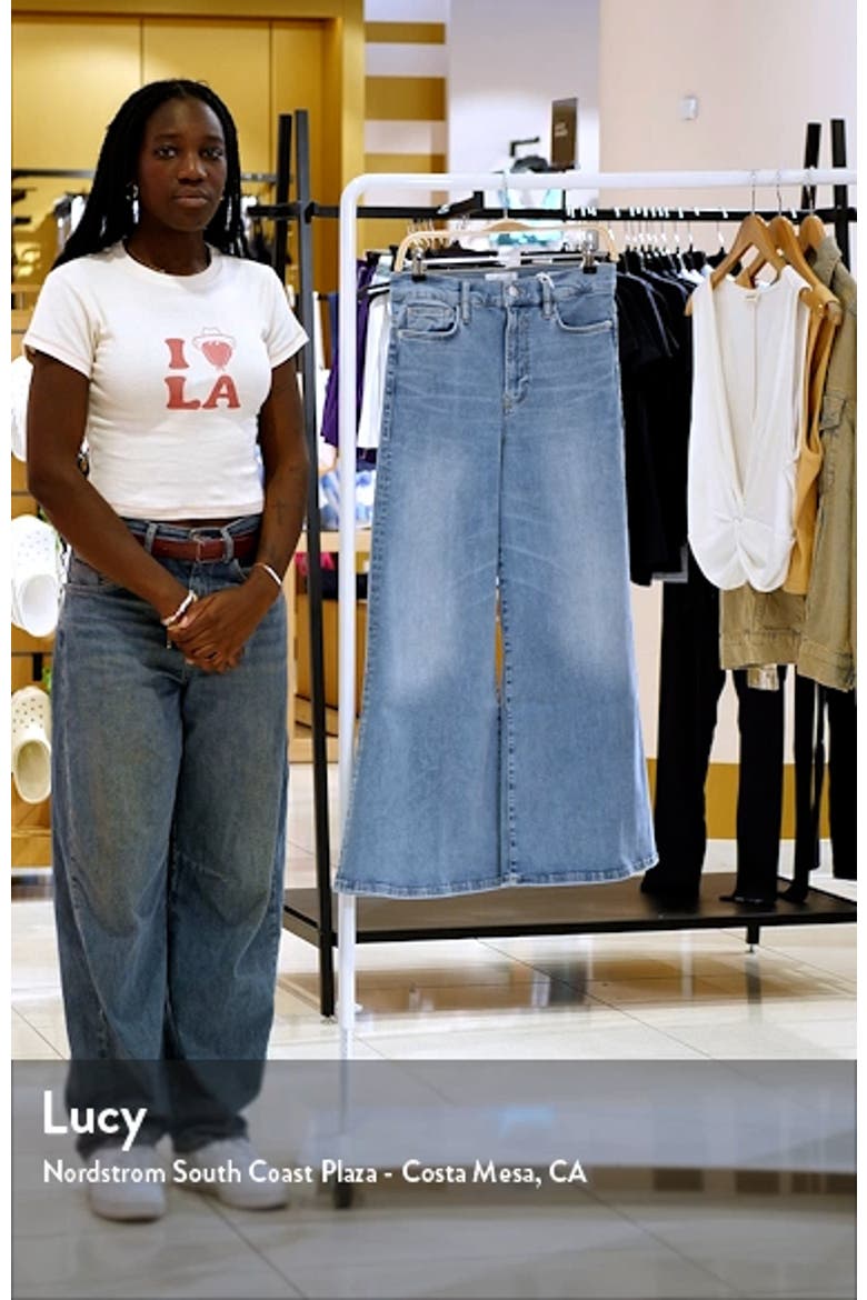 Le Palazzo Crop Wide Leg Jeans video