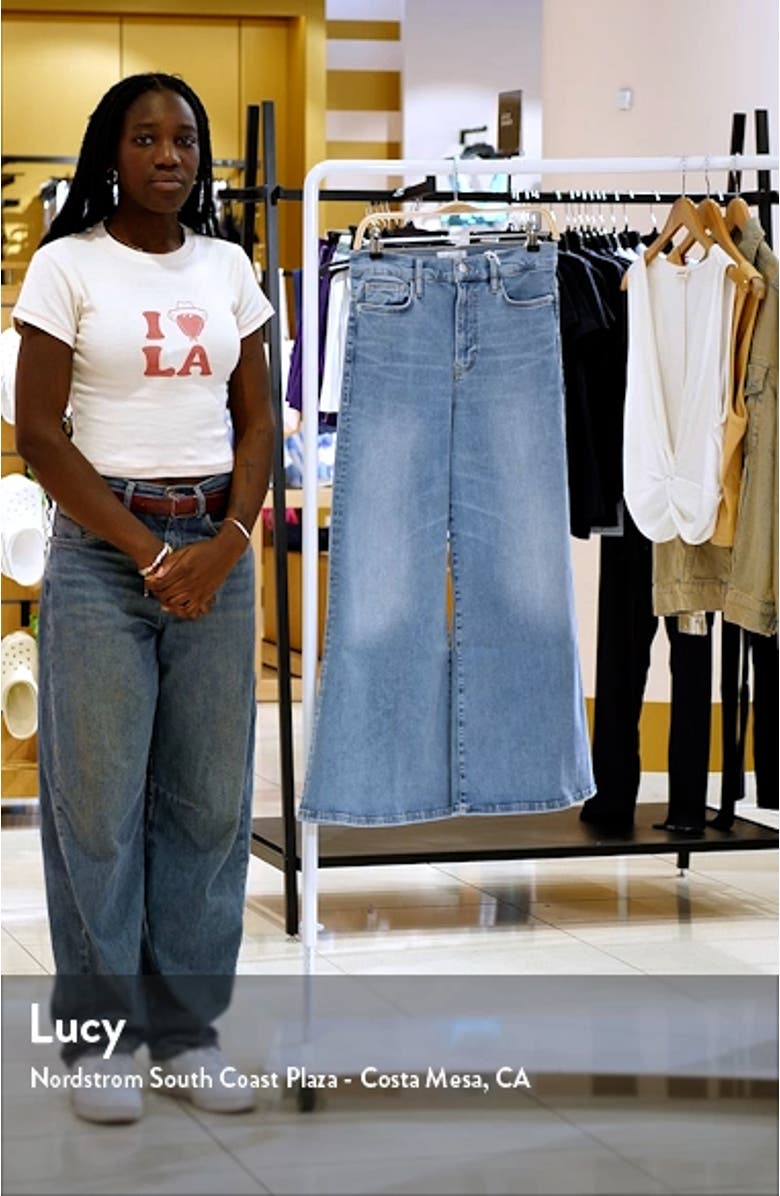 Le Palazzo Crop Wide Leg Jeans, sales video thumbnail