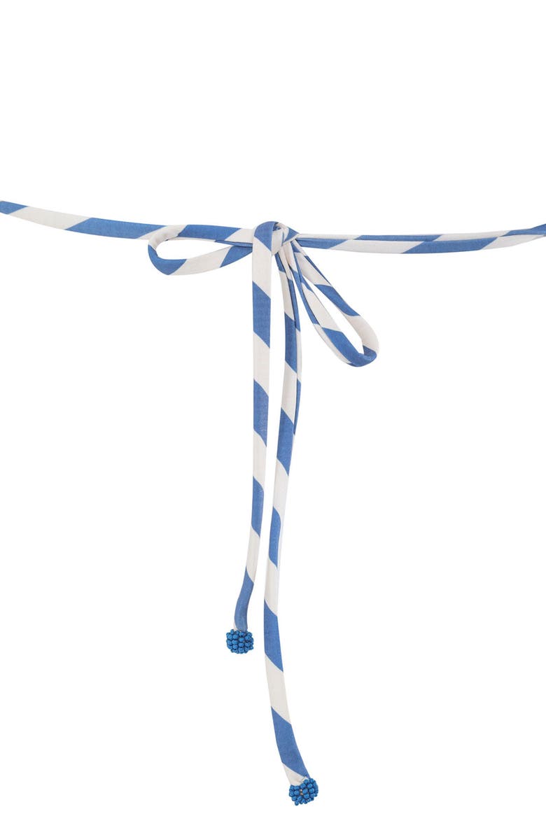 Agua Bendita Sele Basket Bikini Top, Alternate, color, Blue