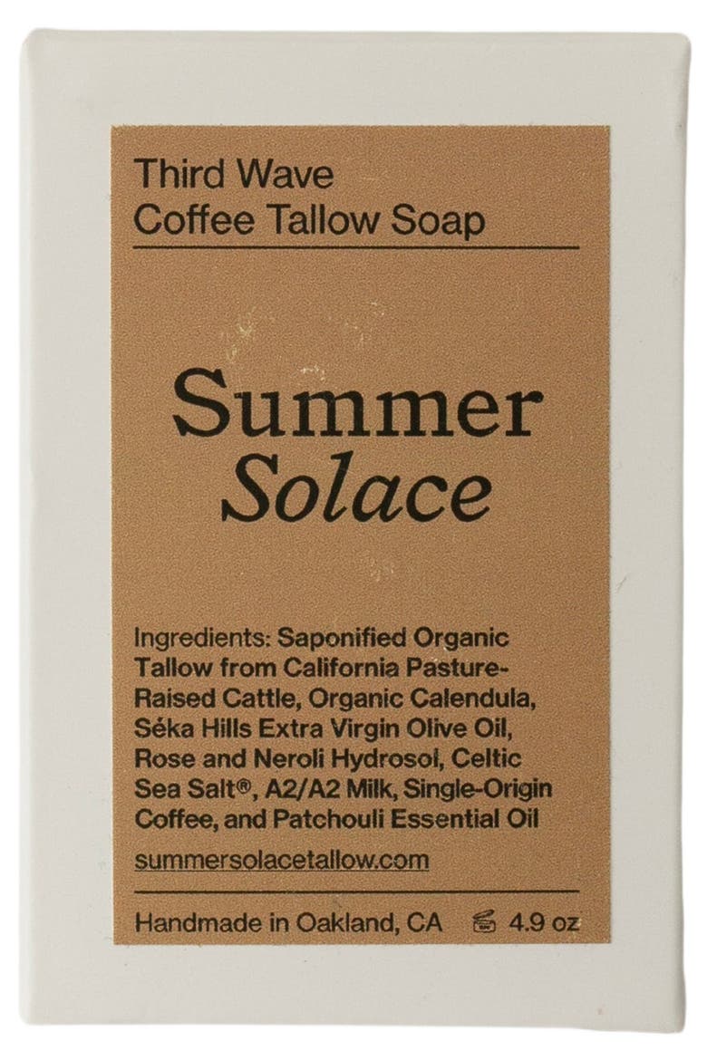 Third Wave Coffee Bar Soap, Main, color, Off-white
