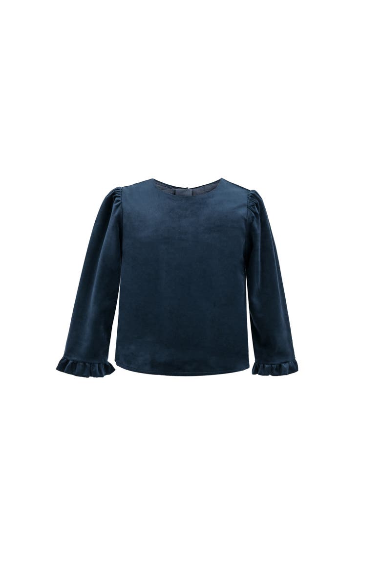 Velvet Dress, Alternate, color, Navy