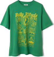 Damson Madder Daily Rituals Organic Cotton Graphic T-Shirt