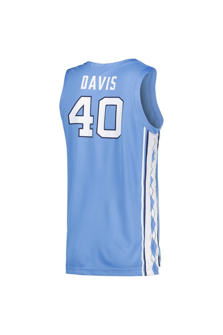 Men's Jordan Brand Hubert Davis Carolina Blue North Carolina Tar Heels Replica Basketball Player Jersey, Alternate, color, Light Blue
