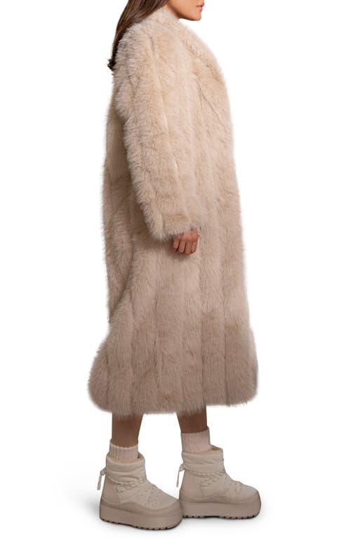 Jluxlabel Manhattan Faux Fur Coat In Neutral
