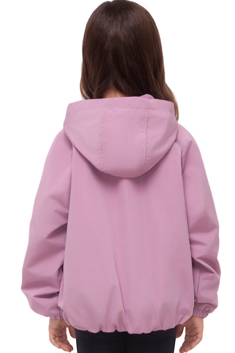 Kids' Mia Bubble Hem Fleece Lined Hooded Jacket, Alternate, color, Pink
