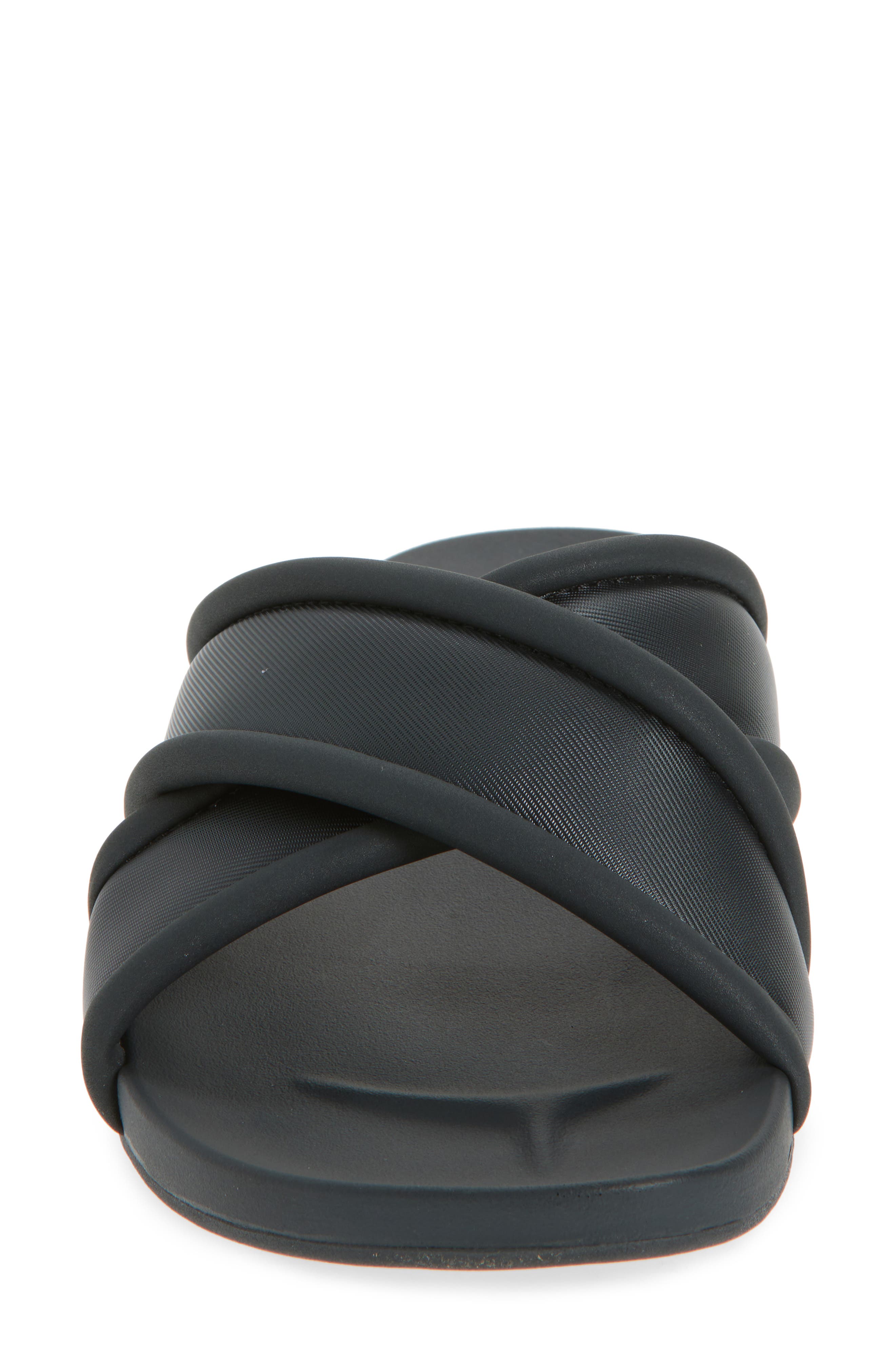 OluKai Ani Water Resistant Crisscross slide Sandal, Alternate, color, Lava Rock / Lava Rock