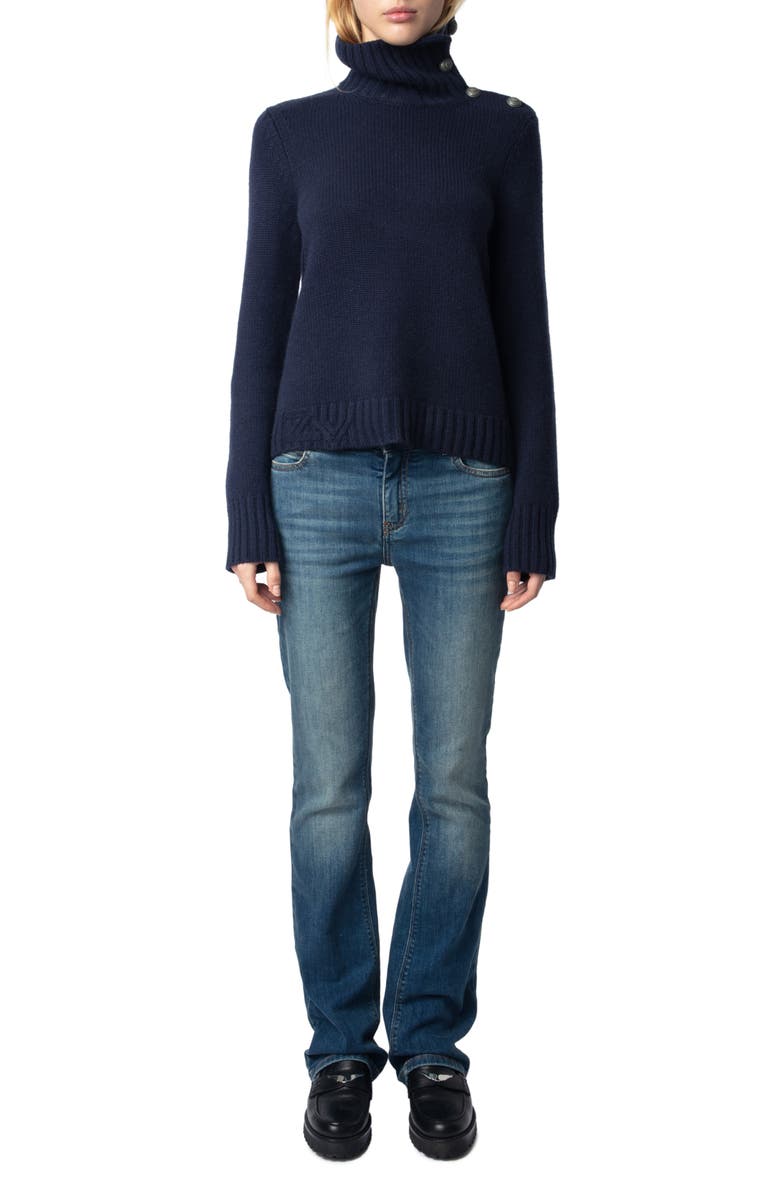 Zadig & Voltaire Nalma Cashmere Sweater, Alternate, color, 