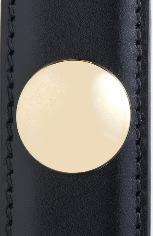 Khaite Benny Studded Leather Belt In Black