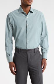 Vince Classic Button Front Long Sleeve Cotton Dress Shirt
