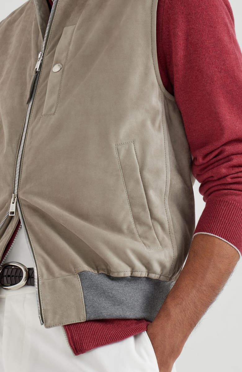 Brunello Cucinelli Vest with Thermore<sup>®</sup> padding, Alternate, color, Khaki