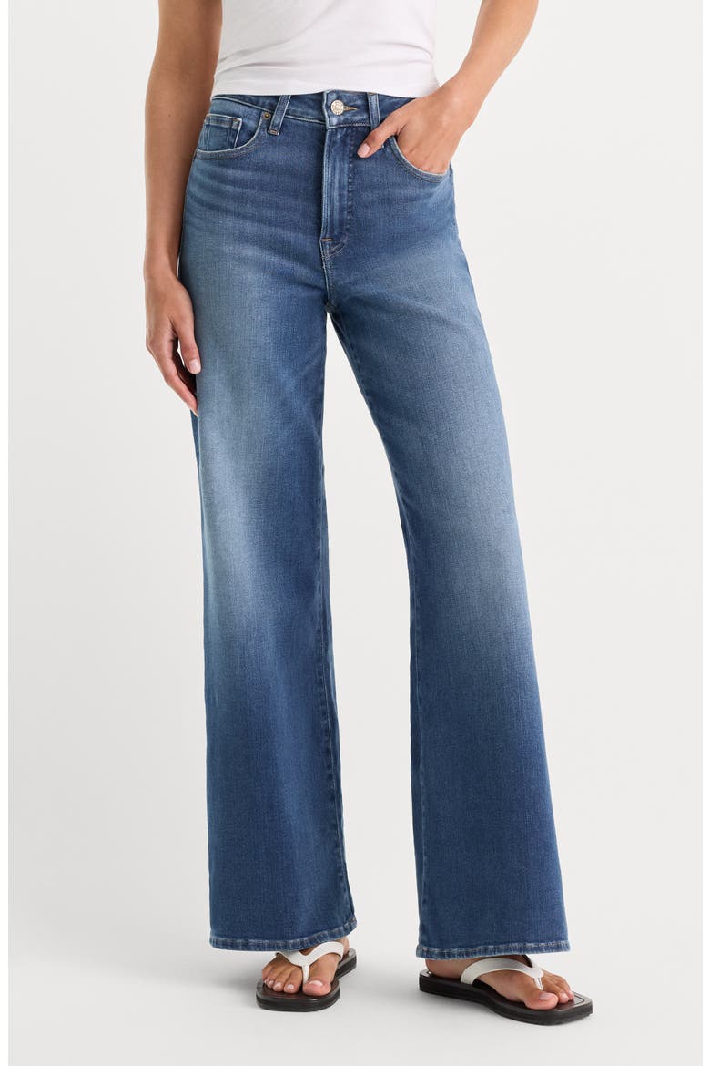 Soft-Tech Good Waist High Waist Wide Leg Palazzo Jeans, Main, color, INDIGO1233