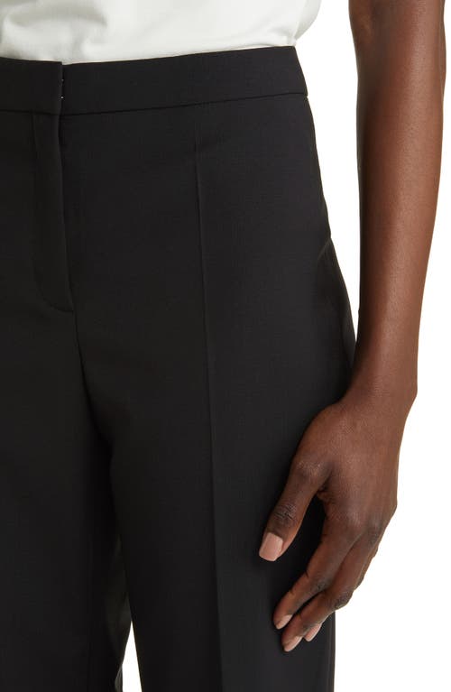 Hugo Boss Boss Tuleah Wool Flare Pants In Black