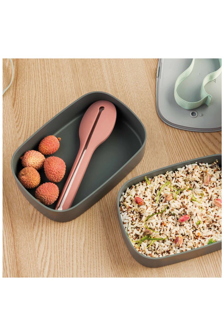 Bento Box with Flatware, Alternate, color, MULTICOLOR