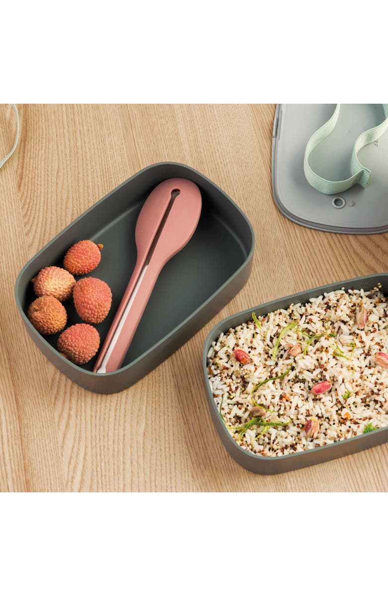 BergHOFF Bento Box with Flatware, Alternate, color, Multicolor