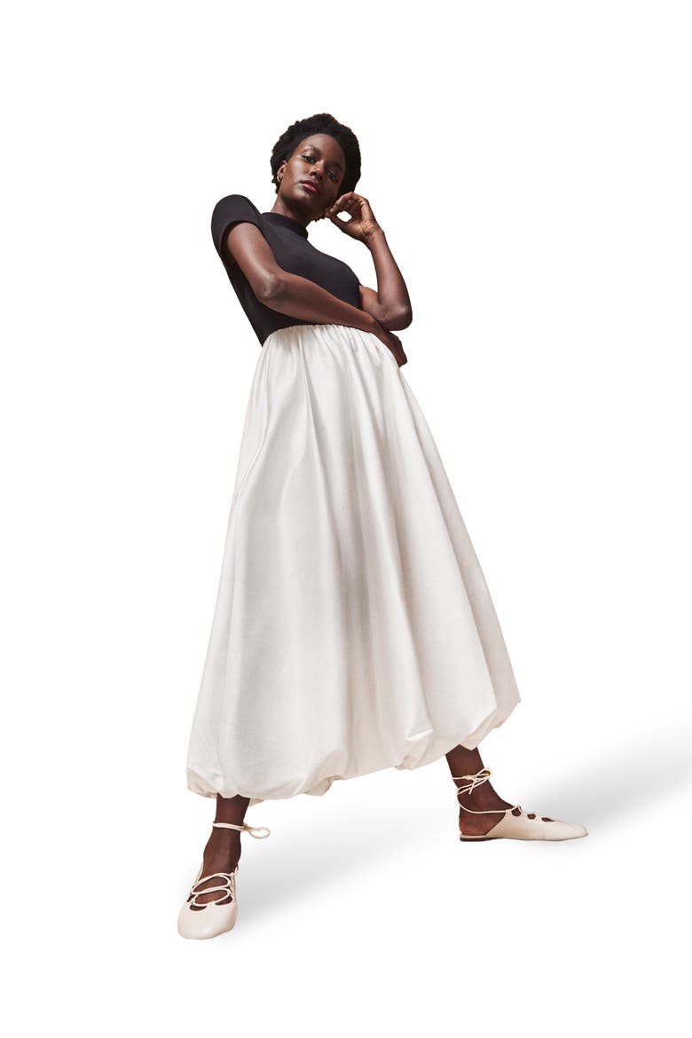 Lucinda Mixed Media Dress, Main, color, Black
