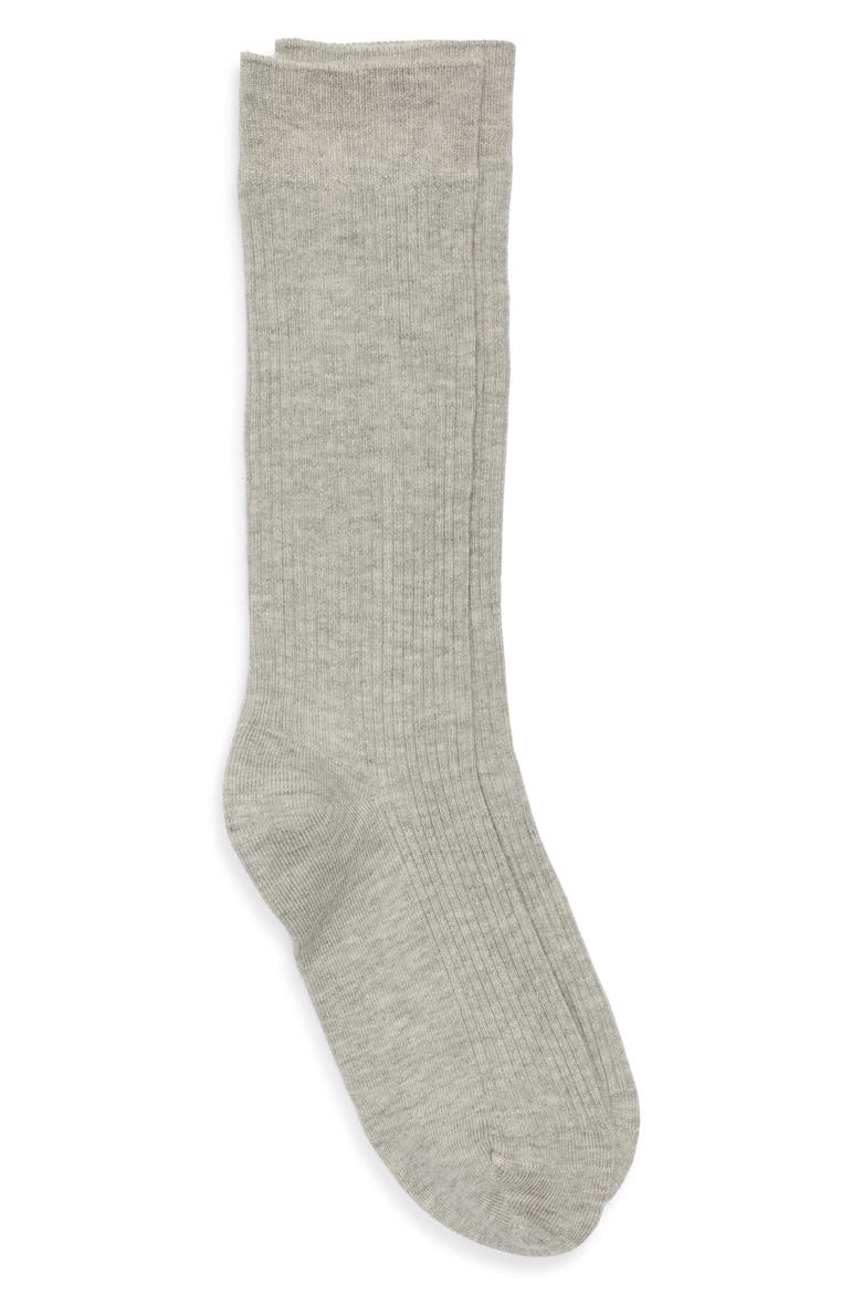 Slouch Dress Socks, Alternate, color, GREY HEATHER