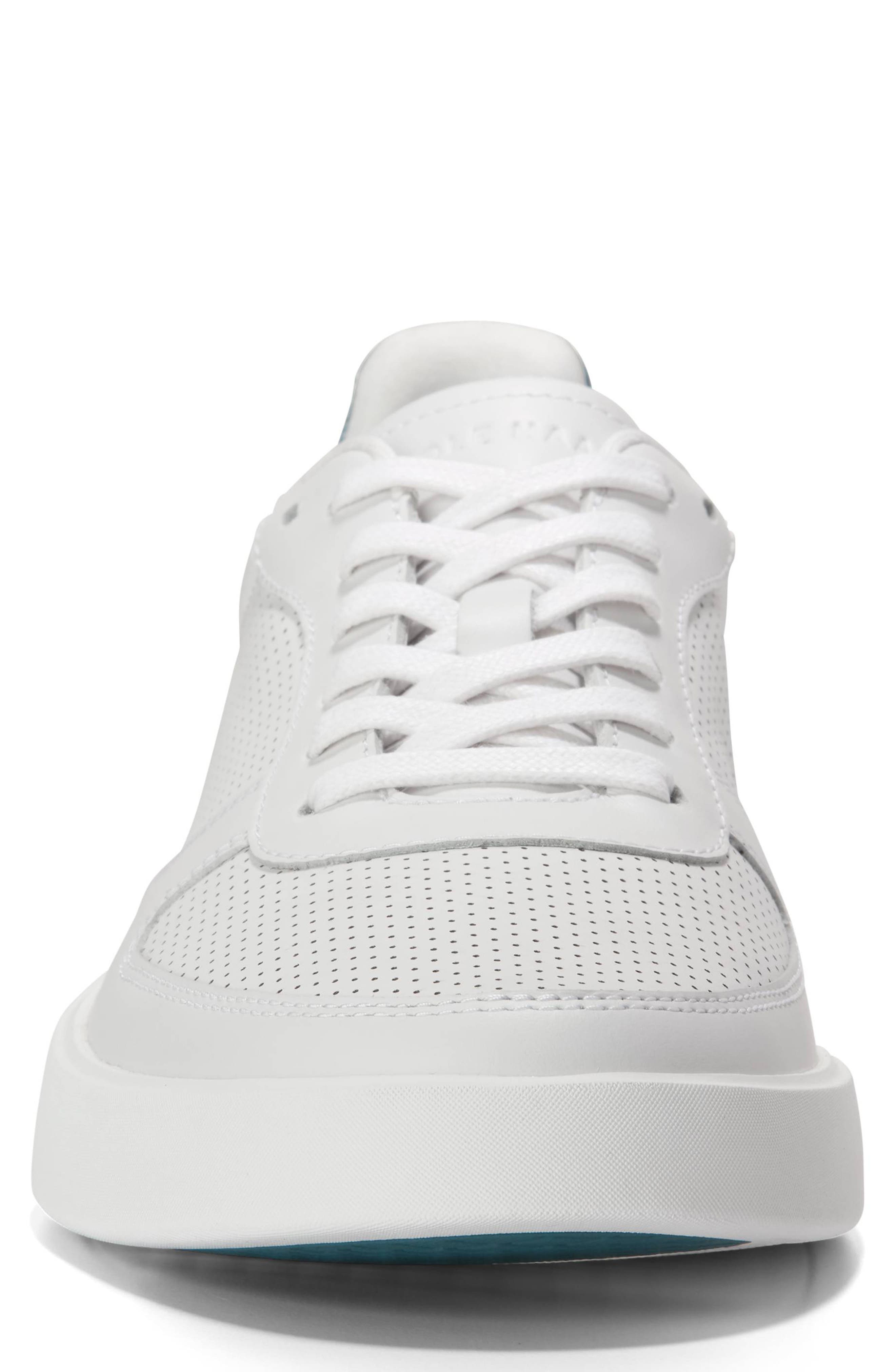 Cole Haan Grand Crosscourt Daily Court Sneaker, Alternate, color, Optic White / Indian Teal