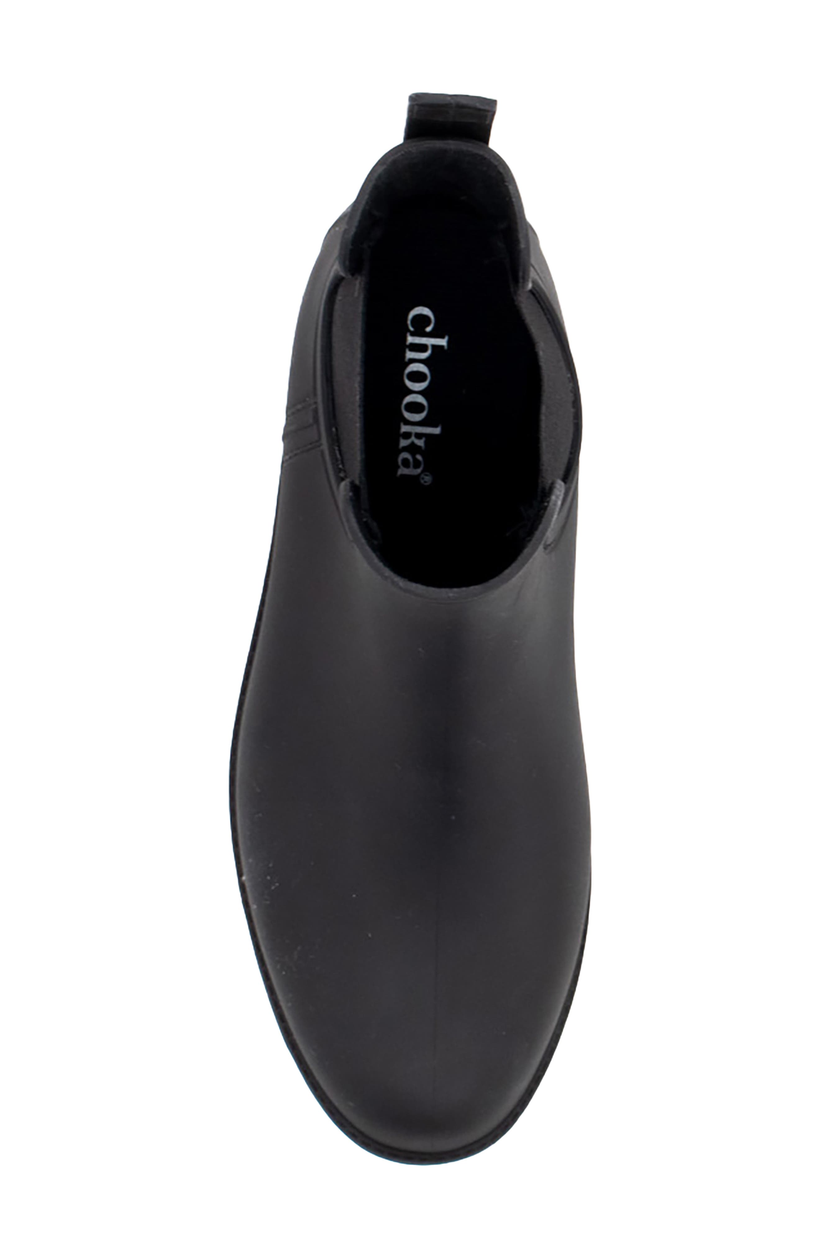 Modern Chelsea Rain Boot, Alternate, color, BLACK