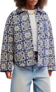 Free People Alexie Print Boxy Quilted Jacket