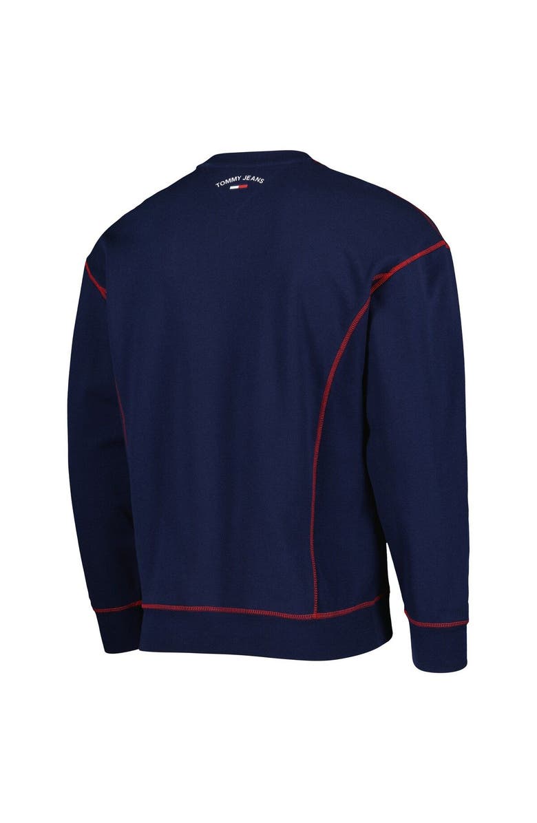 TOMMY JEANS Men's Tommy Jeans Navy Washington Wizards Peter French Terry Pullover Sweatshirt, Alternate, color, Navy