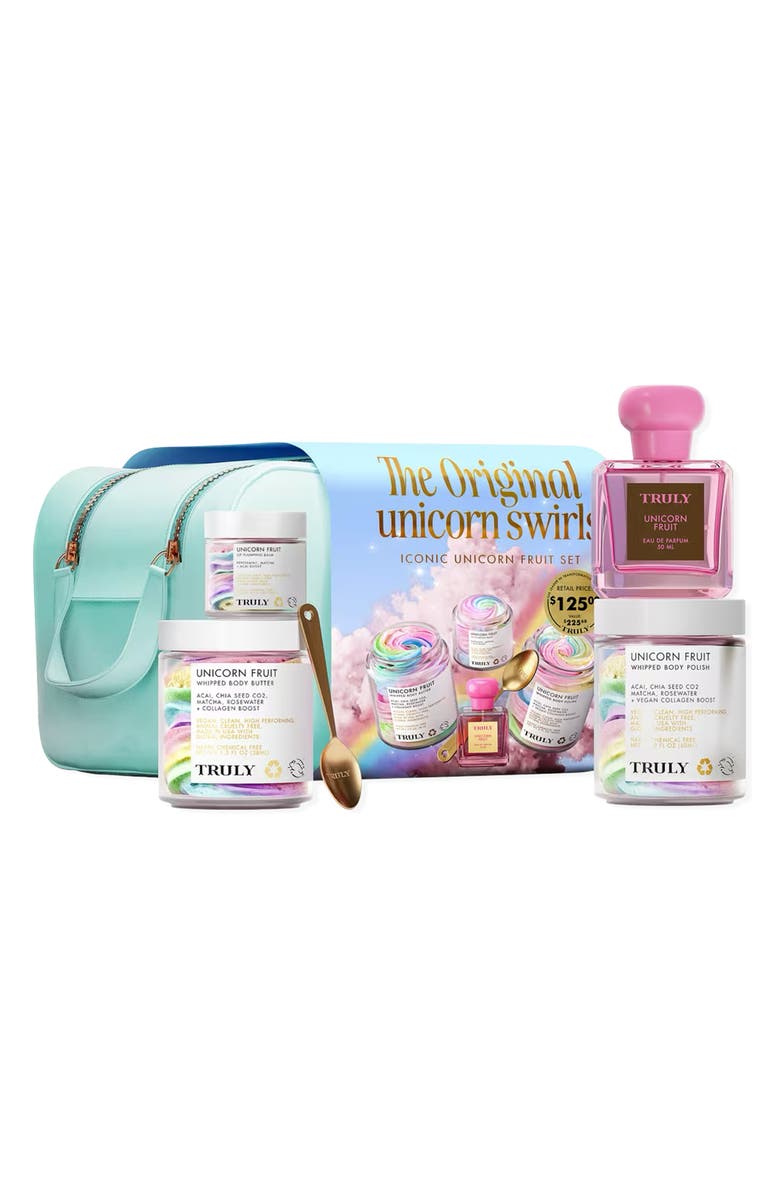 TRULY BEAUTY Iconic Unicorn Fruit Set $226 Value, Main, color,