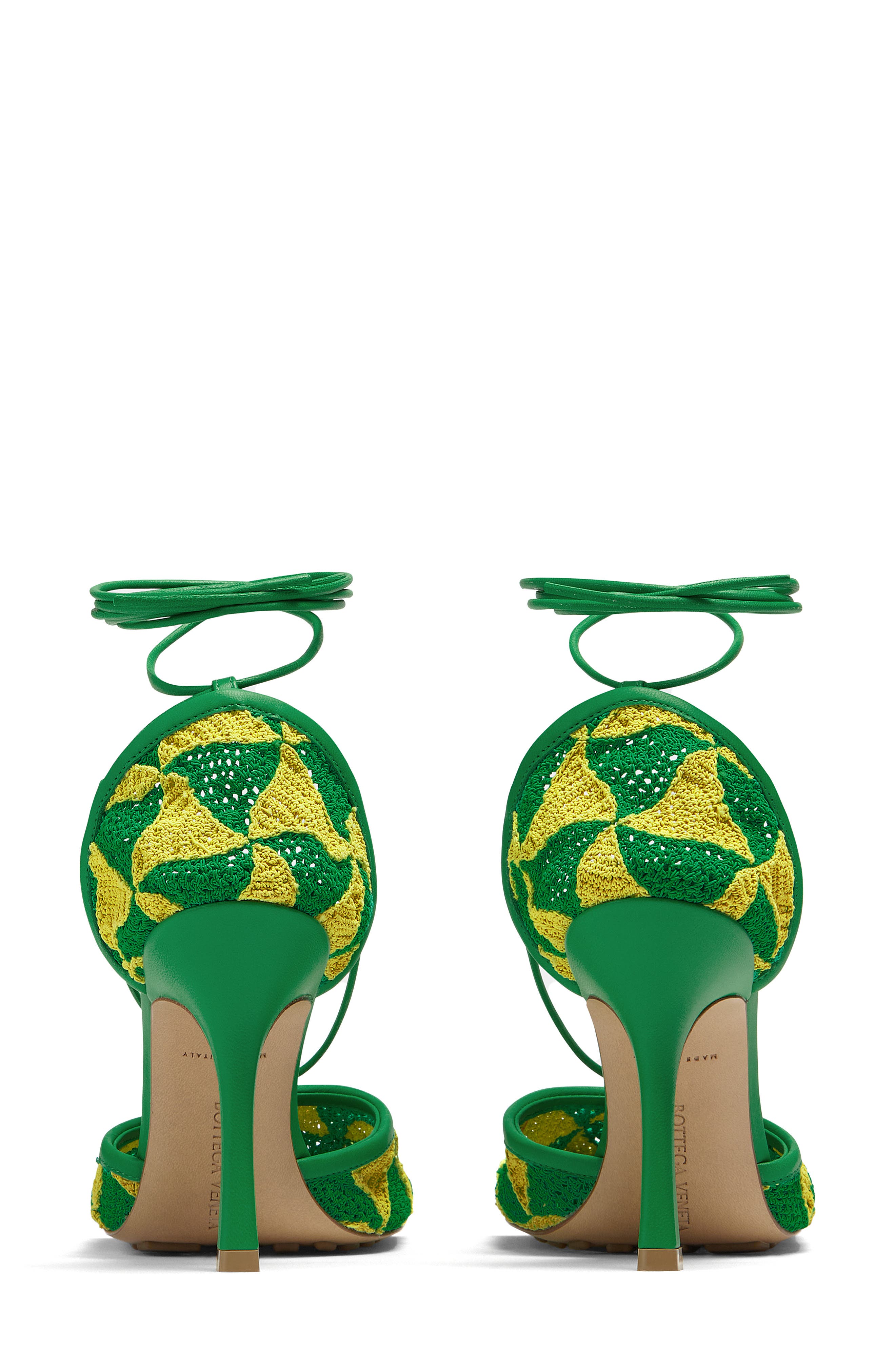 Crochet Stretch Square Toe Sandal, Alternate, color, KIWI PARAKEET