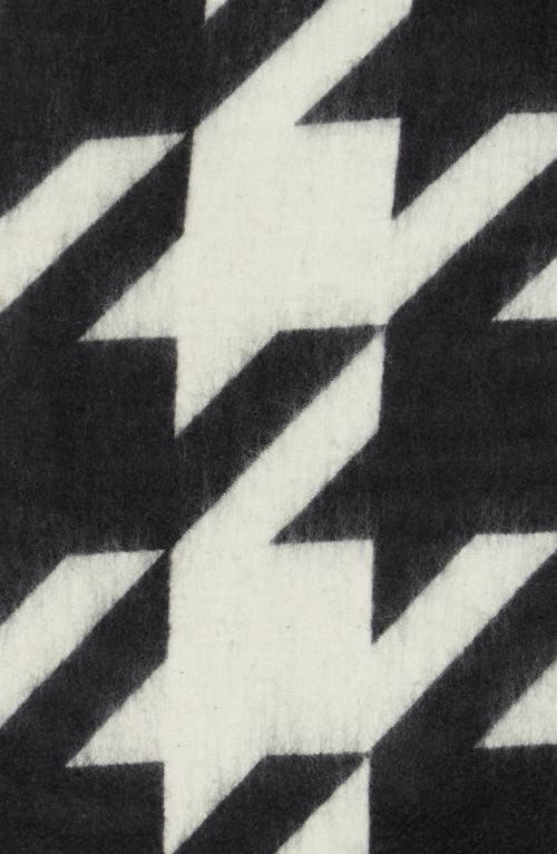 Allsaints Toni Houndstooth Scarf In Black