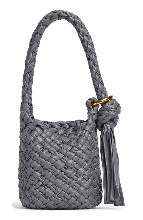 ★BOTTEGA VENETA★ Small Intrecciato Bucket Bag Avocado 7174 BOTTEGA VENETA Porridge Cassette Small Intrecciato Leather