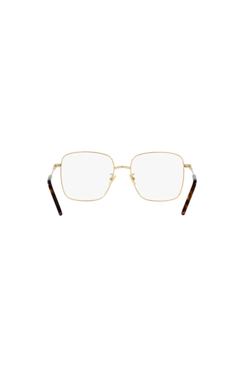 54mm Square optical glasses, Alternate, color, Gold