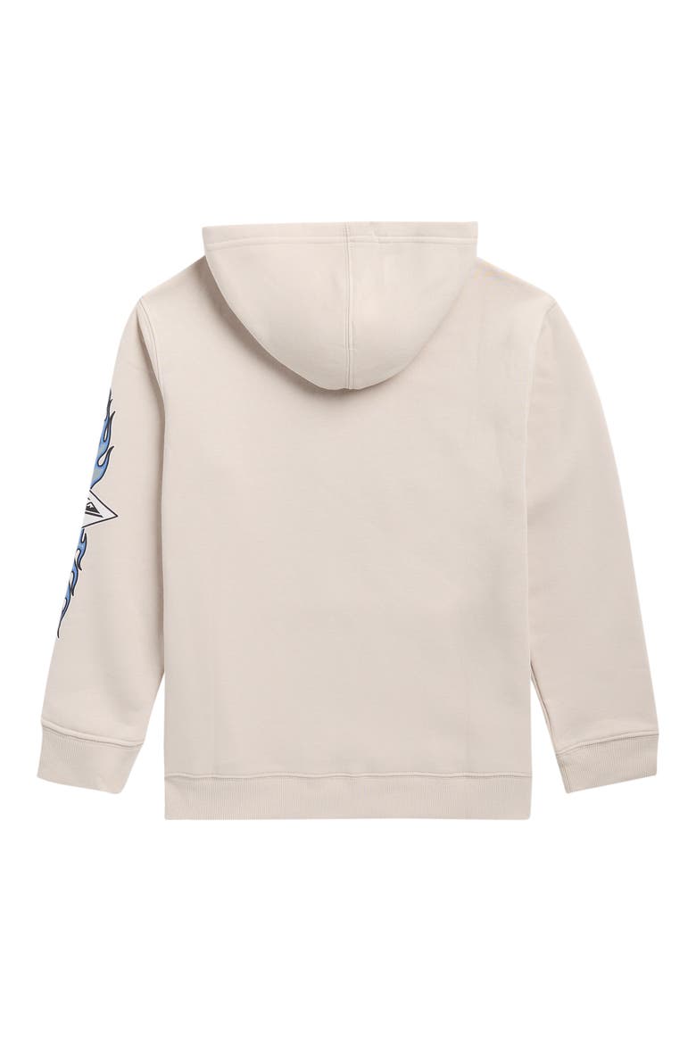 Kids' Flames Cotton Blend Graphic Hoodie, Alternate, color, PEYOTE