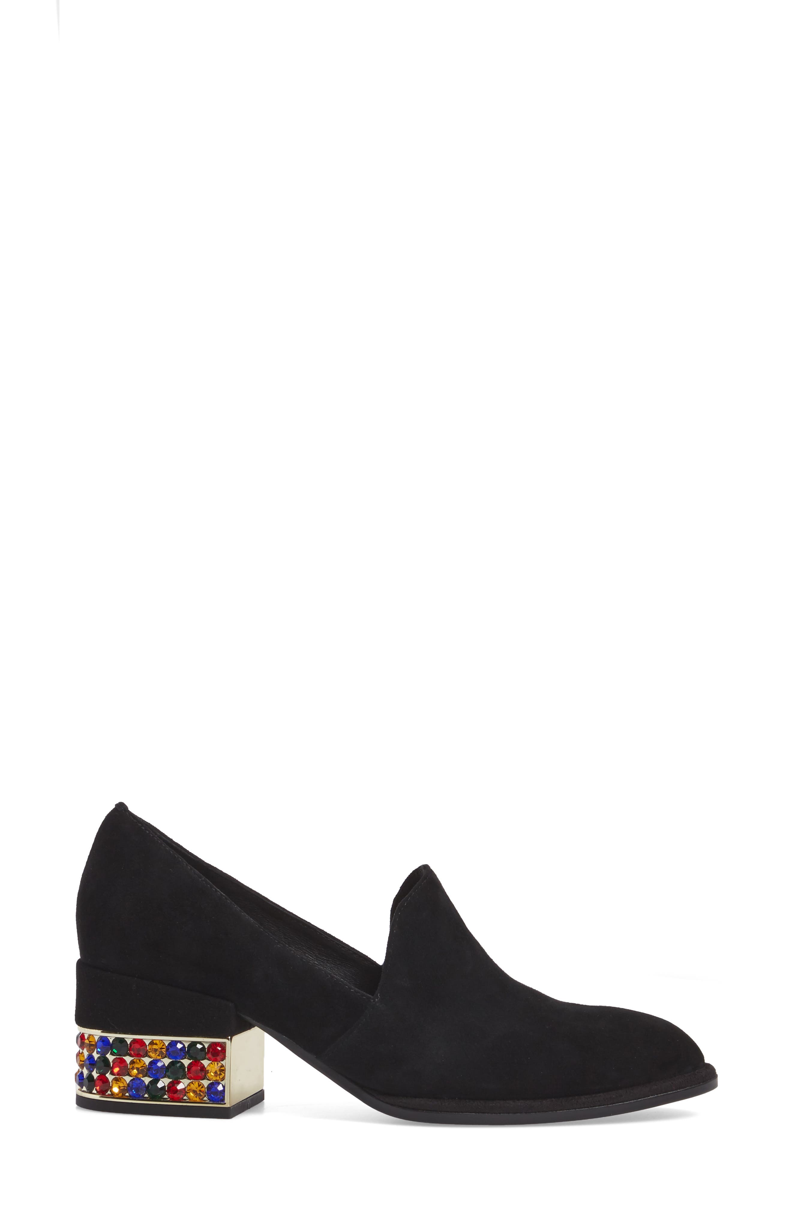 Jeffrey Campbell Serlin Jeweled Heel Loafer, Alternate, color, 