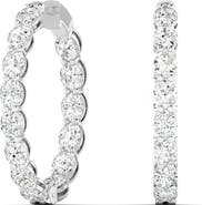 Everlee Double Oval Lab Diamond Hoop Earrings in 14K