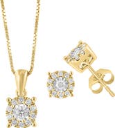 EFFY Diamond Pendant Necklace & Stud Earrings Set