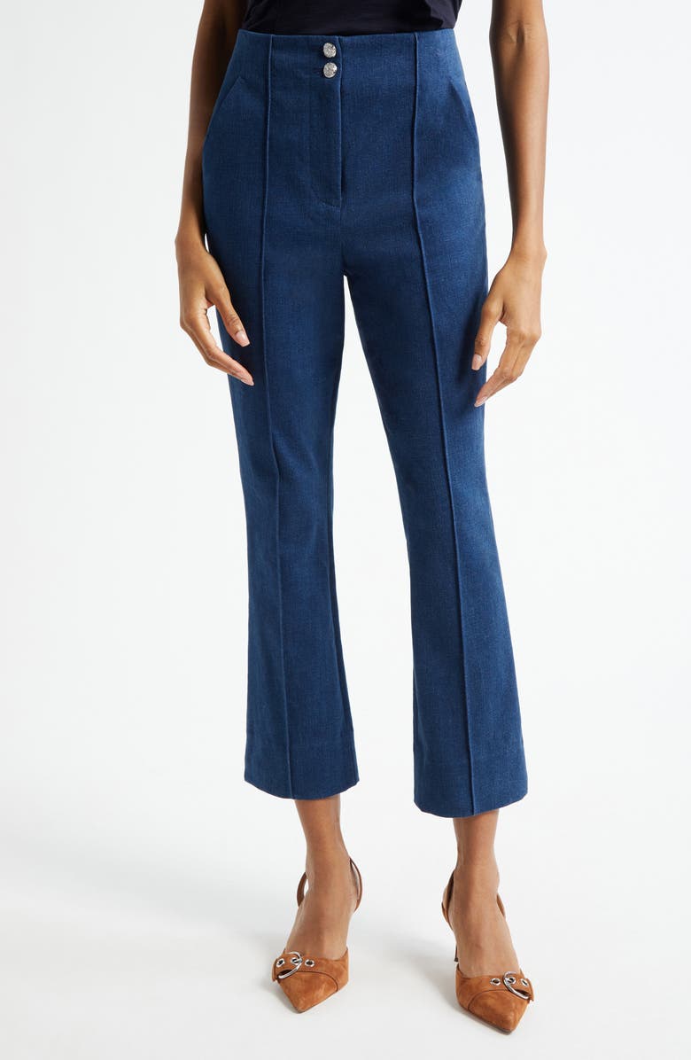 Veronica Beard Kean Pants, Main, color, Moody Blue