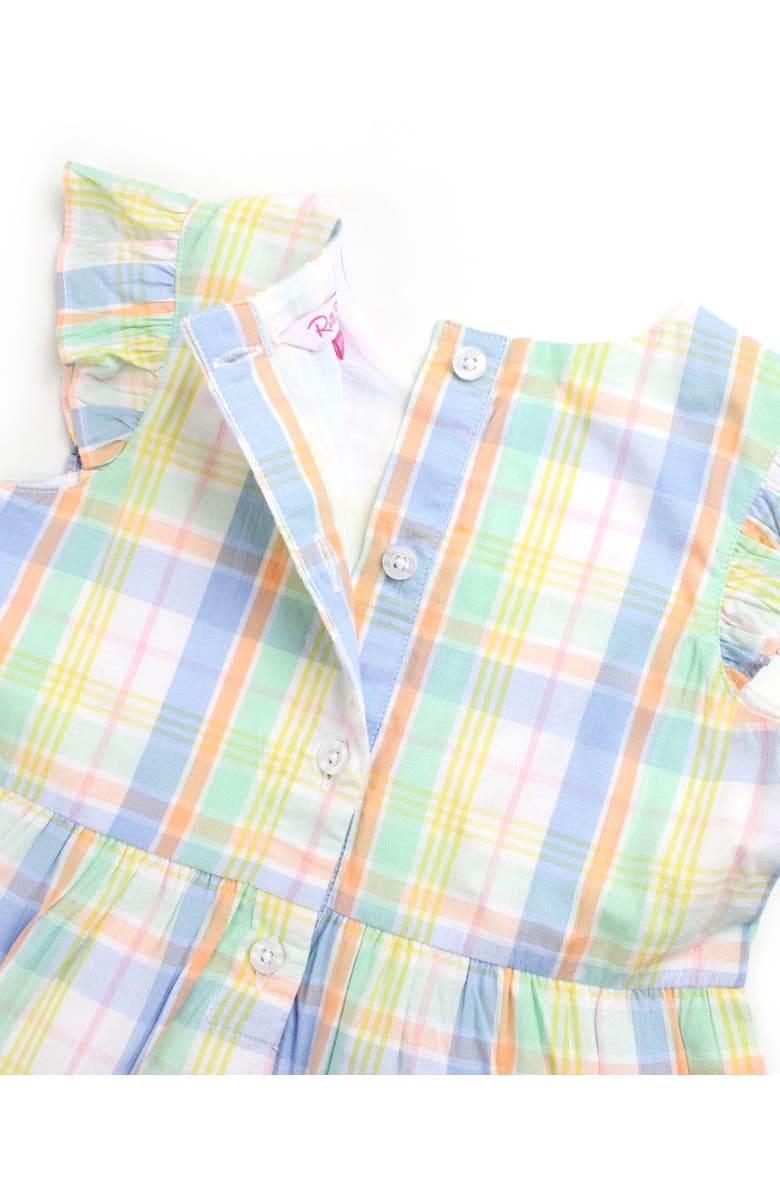 RuffleButts Baby Flutter Sleeve Tiered Dress, Alternate, color, 