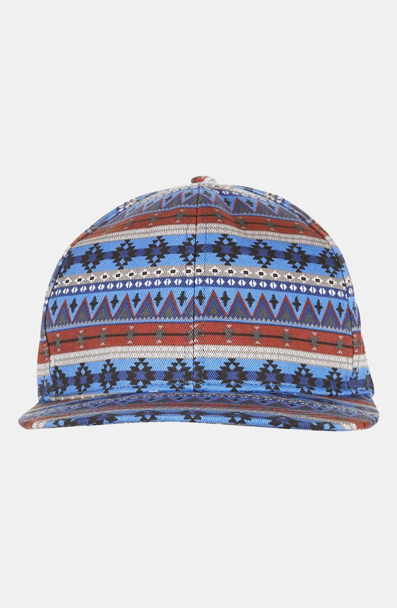 Topman Printed Snapback Hat, Alternate, color,