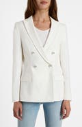 Santorelli Caryn Double-Breasted Blazer in Cotton Stretch