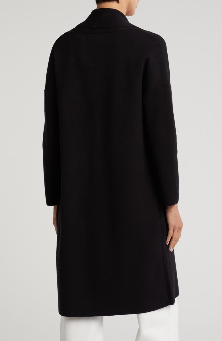 BY DESIGN Alicia Open Front Long Cardigan, Alternate, color, Black