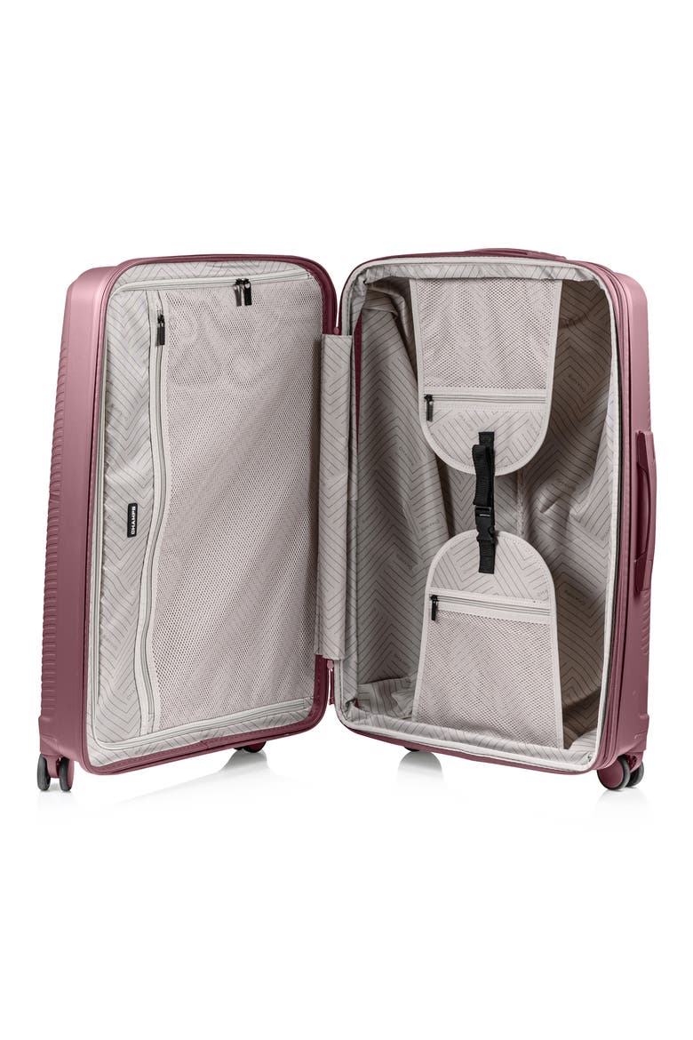 Aura 3-Piece Hardside Luggage Set, Alternate, color, BURGUNDY