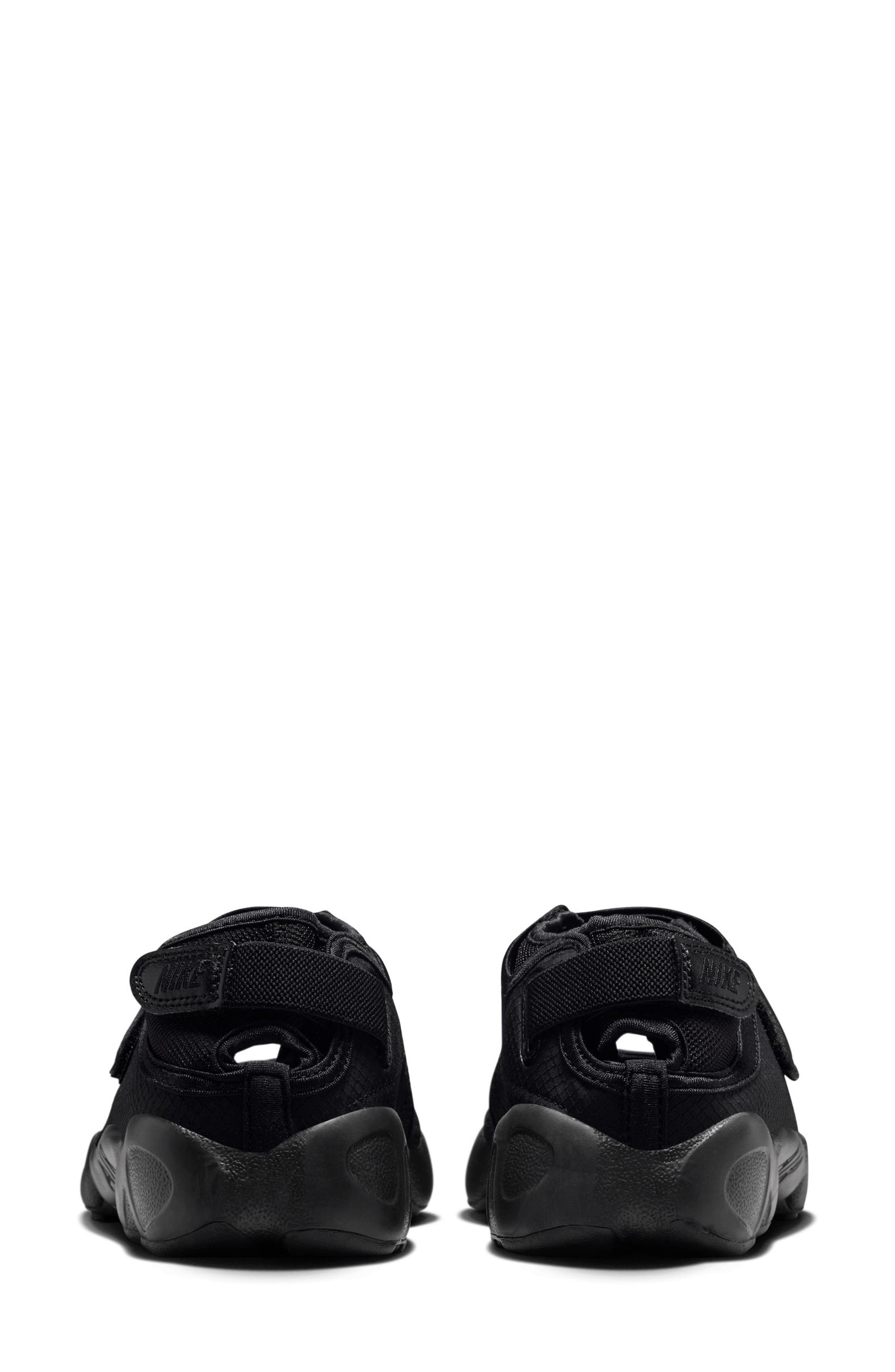 Nike Air Rift Breathe Sneaker, Alternate, color, Black/ Black/ White