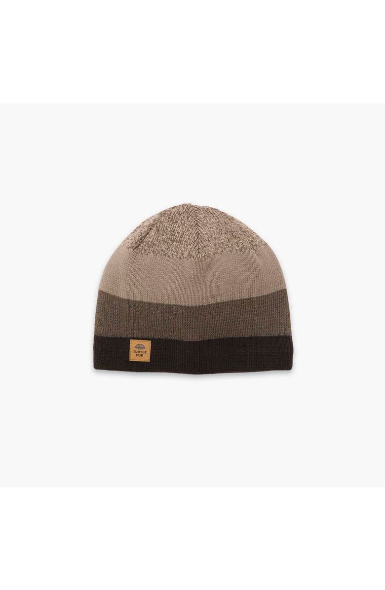 Turtle Fur BTV Wool Beanie, Main, color, Bark
