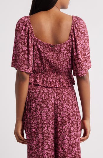 Beach Party Flutter Sleeve Top