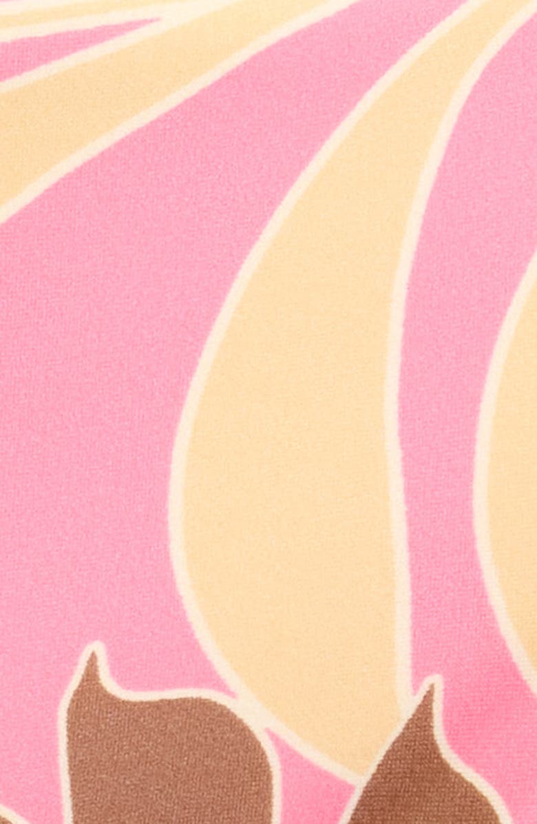 Sanctuary Print Cinch Back Bikini Bottoms, Alternate, color, Orange Multi