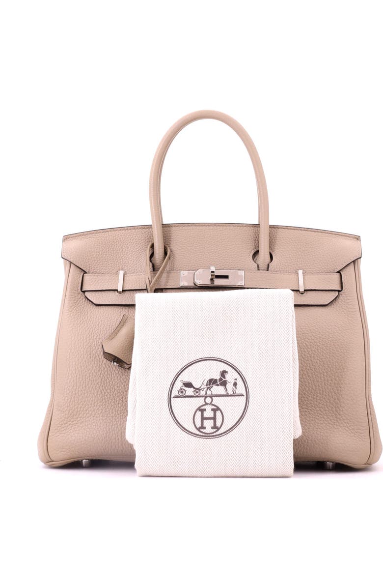 Pre-Owned Hermes Birkin Handbag Grey Togo with Palladium Hardware 30, Alternate, color, Gris Tourterelle