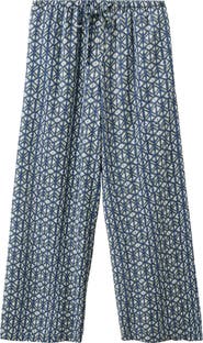 MANGO TEEN Geo Print Wide Leg Pants