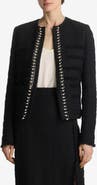ST. JOHN Embellished Tweed Jacket
