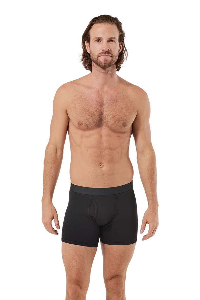 Everyday Boxer Brief 4-Pack Made With Organic Cotton, Alternate, color, Black