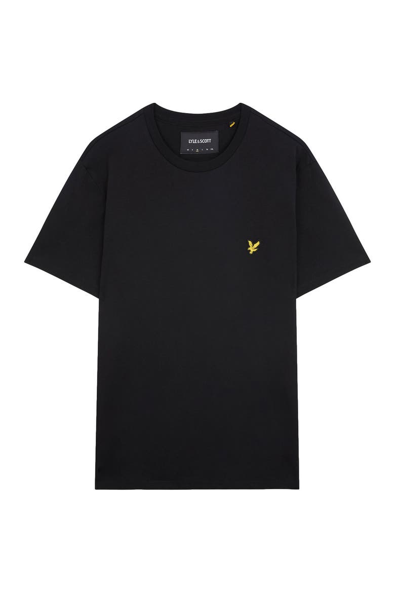 Crew Neck Short Sleeve T-Shirt, Alternate, color, Jet Black